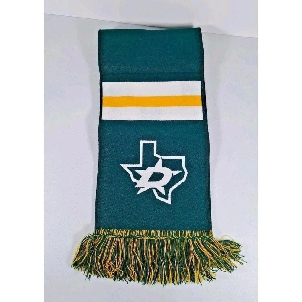 Baylor‎ Bears Dallas Stars Scarf Green Gold Sic Em Bally Sports Southwest Knit